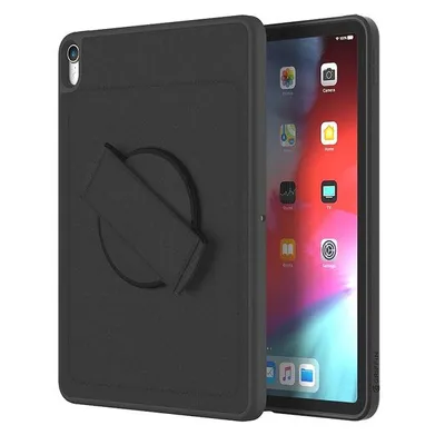 Image de Griffin Air Strap 360 pour APPLE iPad Pro 11 (2018), couleur noire, avec dragonne de maintien