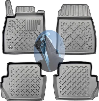 Produktbild von Z520066 TPE-Gummifußmatten kompatibel mit  Ford Fiesta  8 Schrägheck Hatchback 5-türer 2017-