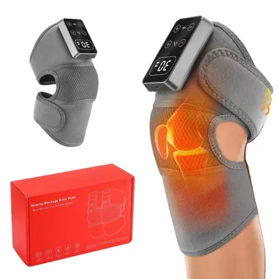Produktbild von Knie-Massagepad, 5 Heizstufen, 3 Vibrationsintensitäten, Hellgrau