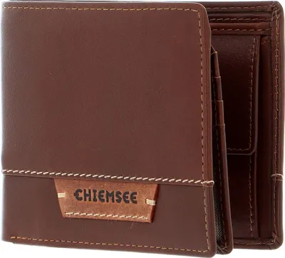 Productafbeelding van CHIEMSEE Leer portemonnee Paraguay Wallet With Flap Cognac bruine