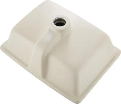 Zdjęcie produktu dla SucceBuy 400 x 305 mm prostokątna umywalka podblatowa, zlewozmywak ceramiczny z otworem przelewowym, nowoczesny design do małych kuchni lub łazienek, biała umywalka