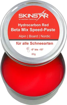Produktbild von SkinStar Hydrocarbon Beta Mix red Speed-Paste Skiwax Skiwachs Rennwachs 80g