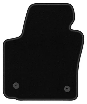 Image de Tapis conducteur en moquette pour Seat Leon II 2005-2012 (à hayon) – 1 pièce, noir, sur mesure – Wielganizator LUX
