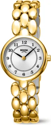 Productafbeelding van Boccia dameshorloge, titanium, verguld, model 3378-03