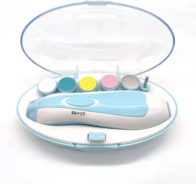 Image de CHPN – Lime électrique pour ongles – Pour limer les ongles des bébés – Adaptée aux enfants et aux adultes – Lime pour ongles de bébé – Lime – Fichage – Avec embouts