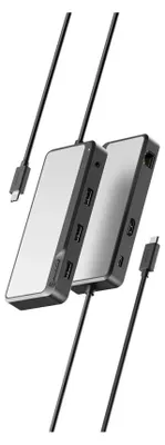 Obrázok produktu pre ALOGIC FUPHD1, Kábel, USB 3.2 Gen 1 (3.1 Gen 1) Type-A, 100 W, 3,5 mm, Šedá, Čierna, Hliník, Akrylonitrilbutadienstyren (ABS)