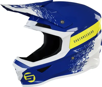 Produktbild von Shot Furious Roll Motocross Helm, blau/gelb, XL (61/62)