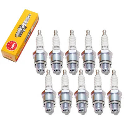 Zdjęcie produktu dla Zestaw świec zapłonowych NGK 10x B8HS, krótki gwint 12,7 mm Ø 14,0 mm, 3014 / 5510