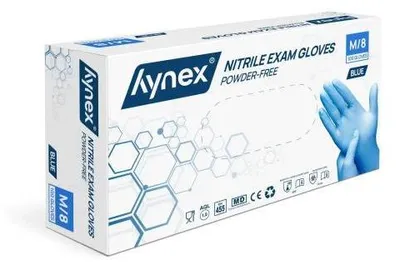 Zdjęcie produktu dla Rękawice nitrylowe Hynex bezpudrowe niebieskie - 10 x 100 sztuk