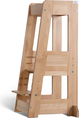 Produktbild von tiSsi Lernturm Felix Buche Natur höhenverstellbar Kinder Learning Tower