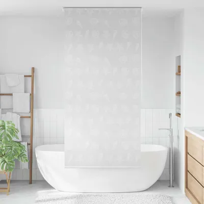 Image de vidaXL Store de douche 80x240 cm motif étoile de mer