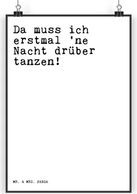 Produktbild von Mr. & Mrs. Panda Bild Da muss ich erstmal... DIN A4 - Weiß - Geschenk, Freundin, Wandbild, Wanddekoration, Freunde, Freund, Kunstdruck, Sprüche, drucke, Feiern, wanddeko