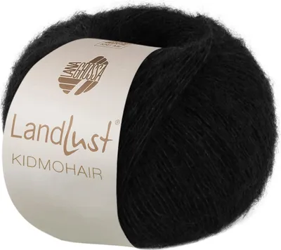 Produktbild von Lana Grossa - Landlust Kidmohair  0020 schwarz
