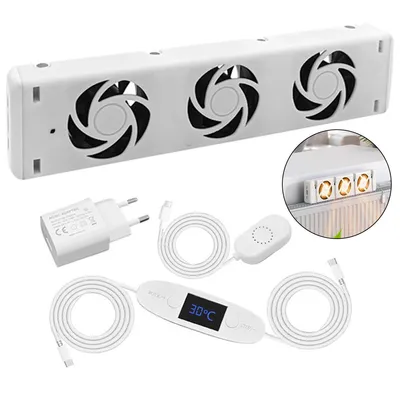 Produktbild von Heizkörper Ventilator 3.0 – Smart Heizgebläse mit Wärmesensor, Heizverstärker für Heizkörper & Fußbodenheizungen, energiesparend
