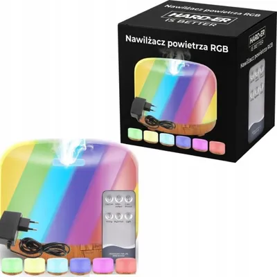 Image de Humidificateur 300 Ml Avec Télécommande Aromathérapie Lumière LED Multicolore Minuterie Fonctionnement Silencieux