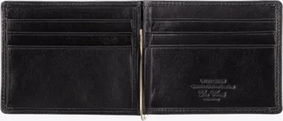 Image de Portefeuille en cuir pour homme Wittchen avec blason, cuir naturel noir