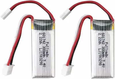 Immagine prodotto di 2 pezzi 7.4V 300mAh batteria al litio ad alta velocità per WLToys F959 F959S XK A600 A700 A800 A430 RC aeromodello batteria ricaricabile per aliante con fissa