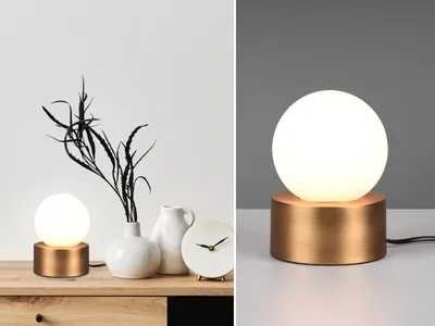 Produktbild von Tischlampe COUNTESS, Altmessing Höhe 17cm