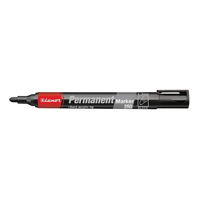 Produktbild von Luxor Permanent Marker 250 Rundspitze schwarz