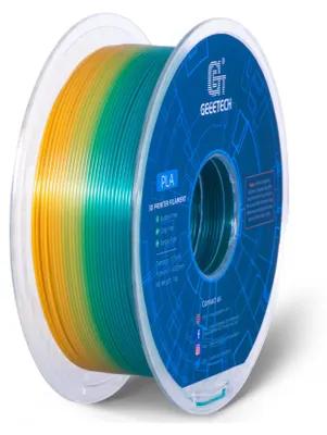 Zdjęcie produktu dla Geeetech PLA Filament do drukarek 3D 1,75 mm 1 kg Gradient kolorów – wysoka jakość druku, równomierny przepływ, brak zatorów, odpowiedni do drukarek 3D FDM