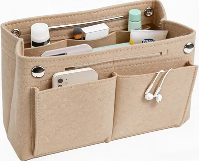 Produktbild von Taschenorganizer beige, Innenfach, 30x20x10 cm, für Handtaschen