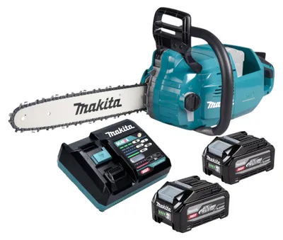Productafbeelding van Makita UC 015 GU201 accukettingzaag 40 V max. 35 cm borstelloos + 2x accu 4,0 Ah + oplader