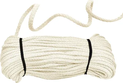 Produktbild von 50m Baumwoll-Kordel geflochten 5mm Baumwoll-Schnur Bekleidungskordel Farbwahl