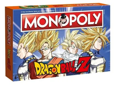 Zdjęcie produktu dla Monopoly Dragon Ball Z, gra planszowa, wiek 8+, niemiecka wersja, zabawka dla dzieci od 8 roku życia