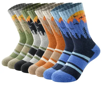 Imagen del producto de Solidchoice - Calcetines para niños de lana merino, cálidos y resistentes (paquete de 4 pares)