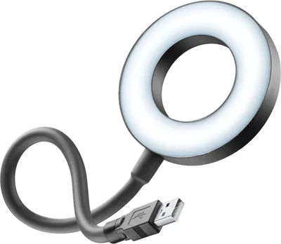 Produktbild von Cellularline USB Ring Light, LED, Schwarz, USB, 12 mm, 90 mm, 380 mm