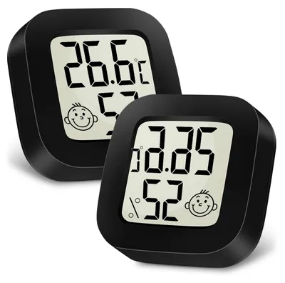 Productafbeelding van Digitale hygrometer binnenthermometer, kleine kamerthermometer met LCD-display