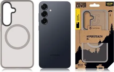 Imagen del producto de Funda protectora táctica MagForce Hyperstealth para Samsung Galaxy S25, color gris claro