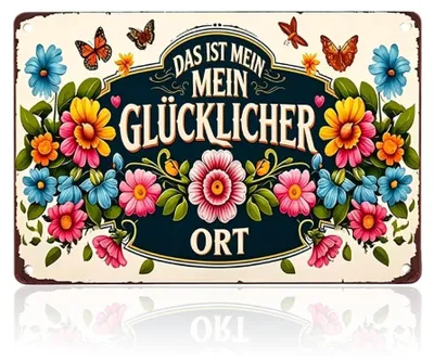 Produktbild von Vintage-Metallschilder für Wanddekoration und Gartendekoration