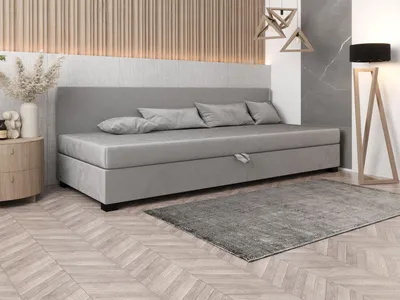 Obrázek produktu pro Čalouněná postel 80x195 HEIDI BIZ 1 - světle šedá