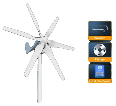 Immagine prodotto di Generatore eolico, compatibile con 24 V, facile da installare, con controllo ibrido-a, 3000 W-e, 24 V-b