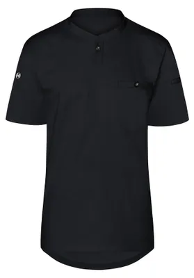 Image de Karlowsky - Veste de cuisine « Performance » pour hommes - Travail à manches courtes FK1709 (XL) (noir)