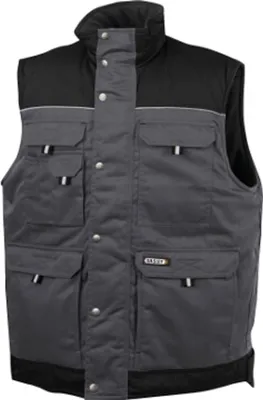 Immagine prodotto di DASSY® Hulst gilet bicolore GRIGIO CEMENTO/NERO taglia XS lunghezza: STANDARD