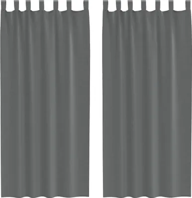 Immagine prodotto di vidaXL Tende in voile con passanti 2 pz. Grigio scuro 140x225 cm