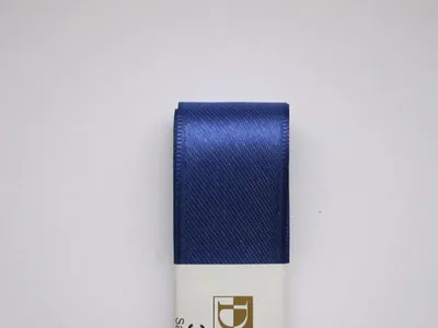 Produktbild von STOFF- BAND Doppelsatin farbig GOLDINA 3 mm/3m ULTRAMARINEBLAU