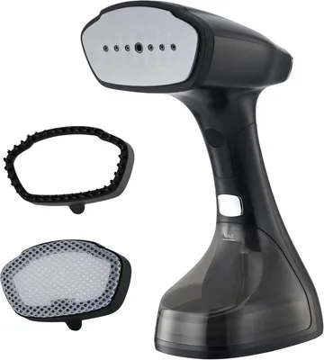 Produktbild von Dampfglätter 1800W 25g/min 280ml Wassertank klappbar 2 Aufsätze 2 Dampfstufen tragbarer Steamer für Kleidung Reisen Büro Zuhause alle Stoffe