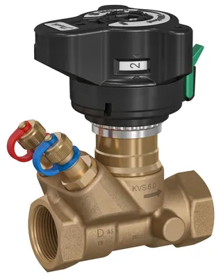 Produktbild von Danfoss Strangregulierventil, DN50, G2", mit Messnippeln, Kvs40m³/h, PN20, für Heizsysteme, 1 Stk.