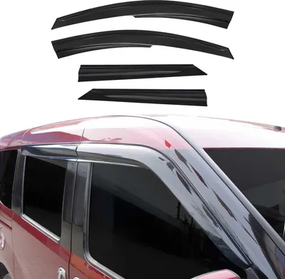 Zdjęcie produktu dla 4x owiewka przeciwdeszczowa do Dacia Logan MCV 2007-2013 ciemny akryl
