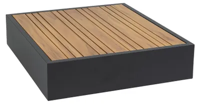 Produktbild von Beistelltisch Fosega | 70 x 77 cm | Mattschwarz / Holz | Aluminium