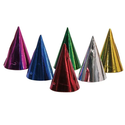 Produktbild von Folat 08621, Party-Hut, Gemischte Farben, Geburtstag, 6 Stück(e)