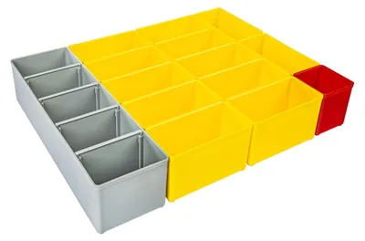 Produktbild von L-BOXX 6000010086, Einsatz-Set, Grau, Rot, Gelb, Kunststoff, L-BOXX 72