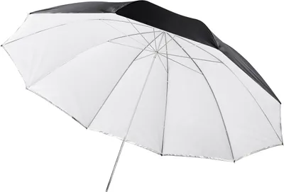 Produktbild von Walimex pro 2in1 Reflex- und Durchlichtschirm weiß Ø 150 cm für weiches Licht, Studioschirm mit abnehmbarer äußerer Reflexschicht (silberfarben, schwarz) und innerer Durchlichtschicht (weiß)