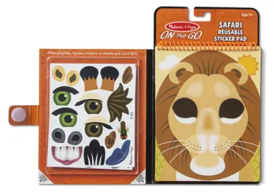 Image de MELISSA Safari Stickers - Autocollants multicolores pour égayer n'importe quel espace ! Parfaits pour le scrapbooking et la décoration. Ajoutez de la magie à vos projets avec MELISSA !