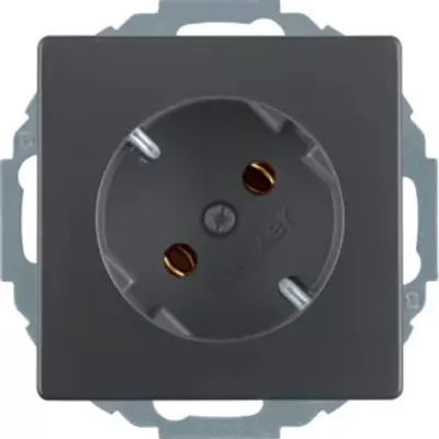 Immagine prodotto di Presa Berker 47276086 SCHUKO a 45° antracite con Berker Q.1/Q.3