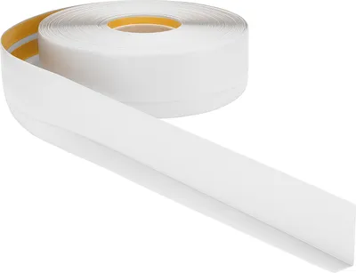 Produktbild von ProfiPVC Weichsockelleiste PVC 50x20mm 5 Meter selbstklebende Bodenleiste Knickleiste weiche Sockelleiste, Weiß