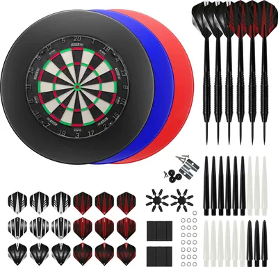 Produktbild von KOTO Black Label + PolyurethanSurround + 2 Sets KOTO Dartpijlen - 90-Pieces - Dartset